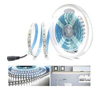 Arotelicht 12V Ruban Flexible LED 5M 600leds 2835smd Blanc Froid 6000K Bande Blanche IP20 Intérieur Installation facile Décoration d'éclairage, Festival, Noël, Placard, TV, Pas de transformateur
