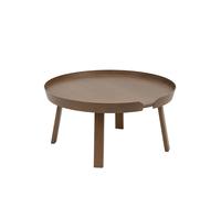 Muuto Table Around grande teintée brun foncé