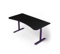 Arozzi Arena Bureau Gamer Large Violet | 160x82 cm, réglable en hauteur, tapis de souris microfibre, gestion des câbles, pieds en acier robustes