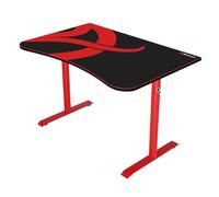 Arozzi Arena Fratello Bureau de Jeu et de Bureau incurvé avec sous-Main résistant à l'eau pour gérer Les câbles sur Mesure, découpes sous Le Bureau, Filet de Gestion des câbles, Rouge