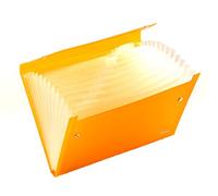 Arpan Classeur A4 à 13 soufflets avec fermeture portefeuille à clous Orange