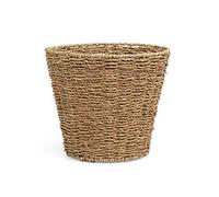 ARPAN Corbeille à papier pour chambre à coucher, cuisine, salle de bain ou bureau en jonc - Poubelle polyvalente pour poubelle et ordures 28 x 25 cm