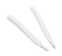 Arrache-agrafes Blanc en Acier Inoxydable 2 Pièces de Type Stylo | Retrait Rapide des Agrafes, Design Ergonomique et Poli, pour Bureau, École et Travaux de Reliure