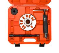Arrache moyeu hydraulique 10 t, extracteur cardan pour moyeux à 4/5 trous | Acier carbone 45, pompe manuelle sans courant, cercle de boulons 96-125 mm, atelier auto, coffret de transport
