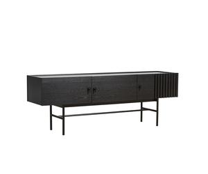 Array Buffet Bas (150cm) Chêne Laqué Noir Woud - 5712800017304
