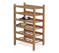 Arredamenti Italia 545 Ardesia Porte-Bouteille Hêtre Massif Cerise 47 x 78 x 36 cm