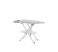 Arredamenti Italia AR_IT- 621 STIROCOMODO Planche à Repasser Réglable/Pliable Hêtre Massif Couleur Blanc Laqué 135 x 88 x 45 cm