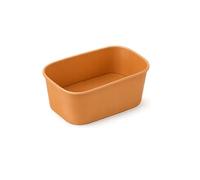 Arredo Chef - Lot de 50 Barquettes Kraft Alimentaires Rectangulaires 880 ml sans Couvercles - Boîtes Repas Carton Épais 320g Anti-Graisse pour Vente à Emporter, Salades, Poké, Traiteur