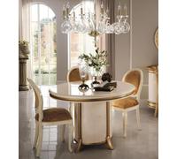 arredoclassic™ Luxe Classe Meubles salle à manger Table ronde + 4 chaises Nouveau