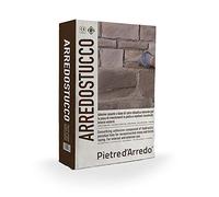 ArredoStucco - Mortier naturel coloré pour carrelage en pierre et briques reconstruites (Gris foncé)