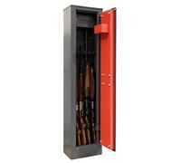 ARREGUI Braco ARM050 Armoire à 5 Fusils en Acier avec Coffre Intérieur | Coffre-fort pour Armes à Feu | FRANCE et ITALIE : valide toutes armes à feu | ESPAGNE : non homologué