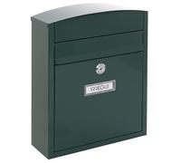 Arregui Boîte aux lettres murale Compact E5733 en acier Taille S (A5) Anti-pluie Vert