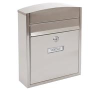 ARREGUI Compact E5737 Boîte aux Lettres en Acier Inoxydable | Taille S (Courrier Format A5) | Boîte aux Lettres Extérieure Individuelle | Boîte aux Lettres Murale | Anti-Pluie| Facile à Installer
