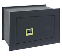 Arregui Ideal 10 281320 Coffre-fort à emmurer, haute sécurité 10mm, ouverture à clé, petit 23 x 35 x 20 cm, 10 L Gris foncé