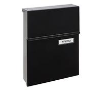 ARREGUI Line E6804 Boîte aux Lettres Individuelle en Acier, Taille S (Courrier Format A5), avec Serrure Protégée, Anti-Pluie, Petite Boîte aux Lettres Murale, Facile à Installer, Noir
