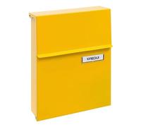Arregui Line E6808 Boîte aux lettres individuelle en acier, taille S (DIN A5) Jaune