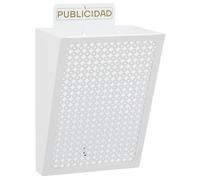 Arregui Panier publicitaire acier 7,5 L Corps blanc grille E2304