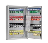 ARREGUI PL060 Armoire à clés 60 Crochets réglable| Boite Murale verrouillable en Acier | Placard Murale pour Rangement de 60 clefs | Installation Facile Fixation Mural | 45 x 30 x 8 cm | Gris
