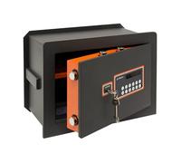 ARREGUI Plus C 181040 Coffre-fort encastrable avec serrure certifiée t à code | Coffre-fort double sécurité à emmurer | Coffre fort mural avec fond extensible | 27 x 38,5 x 20/30 cm | 11 à 19 L