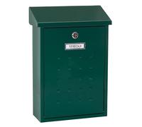 ARREGUI Premium E5603 Boîte aux Lettres Individuelle en Acier, Taille M (Courrier Format A4, Magazine), Boîte aux Lettres Murale, Anti-Pluie, Facile à Installer, Vert