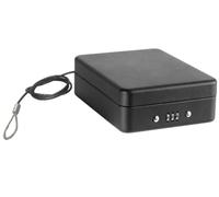 ARREGUI Private C9427 Caisse à monnaie et billets à combinaison pour ranger et transporter l'argent | Coffre de sécurité en acier avec cable de fixation | Coffre fort portatif 15 cm | Couleur Noir