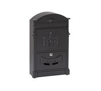 ARREGUI Residencia D-2151/N Boîte aux Lettres individuelle en Aluminium, Style Classique, Taille M (Courrier Format A4, Magazine), Boîte aux Lettres Murale décorative, Facile à Installer, Noir