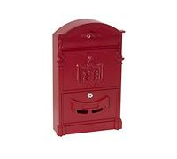 ARREGUI Residencia D-2151/R Boîte aux Lettres individuelle en Aluminium, Style Classique, Taille M (Courrier Format A4, Magazine), Boîte aux Lettres Murale décorative, Facile à Installer, Rouge