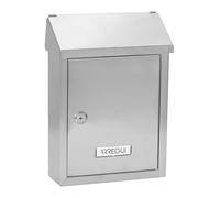 ARREGUI Smart E5727 Boîte aux Lettres Individuelle en Acier Inoxydable, Taille S (Courrier Format A5), Petite Boîte aux Lettres, avec Fente Arrière, Facile à Installer, Anticorrosion, INOX