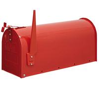 ARREGUI USA Mail D-USA/R Boîte aux Lettres en Acier de style américain, Taille L (magazine, enveloppe C4), Grande capacité, Boîte aux lettres américaine, Pour pain et journaux, Boîte à pain, Rouge