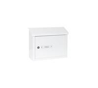 ARREGUI V4061 Boîte aux lettres en aluminium pour porte, mur et portail, Boîte aux lettres intérieure avec fente de 33 x 4 cm, Taille M (Courrier A4), Anticorrosion, Installation facile, Blanc