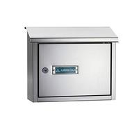ARREGUI V4077 Boîte aux lettres en acier inoxydable pour porte, mur et portail, Boîte aux lettres intérieure avec fente de 33 x 4 cm, Taille M (Courrier A4), Anticorrosion, Installation facile, Inox