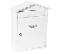 Arregui Boîte aux lettres individuelle Visit E5741 Acier A4 Murale Anti-pluie Blanc