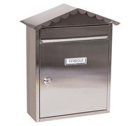 ARREGUI Visit E5747 Boîte aux Lettres Individuelle en Acier Inoxydable, Taille M (courrier A4, Magazine), Boîte aux Lettres Murale, Anti-Pluie, Anticorrosion, Facile à Installer, INOX