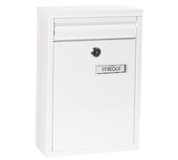 Arregui Boîte aux lettres Zaguán E5751 acier Taille S (format A5) blanc avec fente arrière