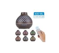 Arrêt automatique de diffuseur d'arôme, d'huile essentielle 400 ml avec d en forme diamant - multicolore