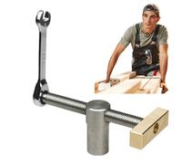 Arrêt de banc réglable - Pince de travail du bois, support en métal massif, fixation fiable | Clip d'établi durable pour menuisier Craft Assembly Accessoires d'outils de coupe