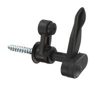 Arrêt Marseillais en Composite avec Butée Amortissante Noir | Diamètre 10 | Longueur 130 | Réglable de 5 à 40 mm | Pour Volet Battant | Réglable sans outils | Fabrication Française