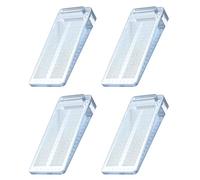 Arrêts de Portes, Yosemy 4pcs Antidérapante Cale Porte au Sol avec Hauteur Réglable,Ces Cales être Utilisées sur Une Base Genre Carrelage, Béton, Ciment,Tapis, Sols Stratifiésetc, Transparent