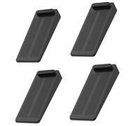 Arrêts de Portes, Yosemy 4pcs Antidérapante Cale Porte au Sol avec Hauteur Réglable,Ces Cales être Utilisées sur Une Base Genre Carrelage, Béton, Ciment,Tapis, Sols Stratifiésetc, Noir