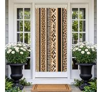 arricraft 1 Pc Polyester Bannière Housse de Porte, Rayures Mixtes Animaux | 185x90cm Couverture Porte Toile de Fond Fond Photographique Decoration Anniversaire Porche Entrée Fête Décoration Intérieure
