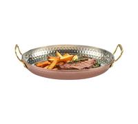 Arroopu Plat de Service,Plateau Ovale à Poignées | Plateau Microondable pour Cuisson Repas Viande Apéritif Présentation Restaurant Fruits de Mer Service
