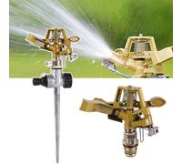 Arroseur à bascule rotatif à filetage mâle 1/2 ", arroseur à Impact réglable, buse d'arrosage pour pelouse, jardin, parc, verger, champ Sprinkler