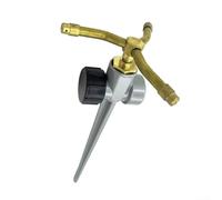 Arroseur à détecteur de mouvement à couverture à 360 degrés, tête rotative en cuivre pour irrigation de pelouse, jardin, équipement d'arrosage facile à installer en alliage d'aluminium