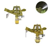 Arroseur à pulsation en métal de 1/2 3/4 pouces, culbuteur à 360 degrés, arroseurs rotatifs pour pelouse, système d'irrigation de jardin, 1 pièce 3I4