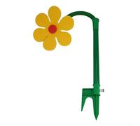 Arroseur de fleurs pour jardin, système d'arrosage rotatif à 360 degrés avec buse réglable, équipement d'irrigation extérieur en plastique ABS, pour cour et enfants (jaune)