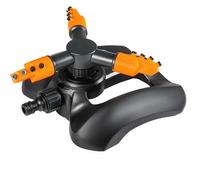 Arroseur de jardin, arroseurs automatiques de pelouse à 360 degrés, système d'arrosage automatique rotatif à 3 buses, pelouse