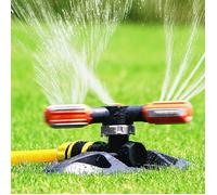 Arroseur de Jardin,Automatique 360 Rotatif Réglable Jardin Arroseur,3 Bras Arroseur de Pelouse ABS Système d'Irrigation