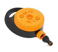 Arroseur de jardin avec arroseur statique réglable et portable avec support, 8 fonctions de pulvérisation, différents modes de pulvérisation, arroseur circulaire, arroseur circulaire, raccordement à