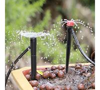 Arroseur de Jardin Réglable, Ensemble de 20 Pièces | Matière plastique durable, débit d\'eau réglable, adaptée aux pelouses, fleurs, légumes, facile à installer