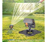 Arroseur de jardin rotatif à 16 buses réglables, tête rotative à 180°, système d'irrigation automatique, grande couverture, installation facile, sans alimentation électrique, convient pour l'arrosage